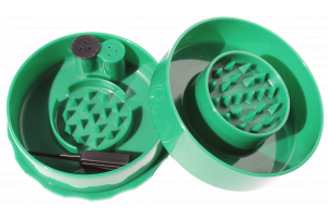 TightVac GrinderVac podtlaková přenoska s drtičkou, 70 ml, zelená