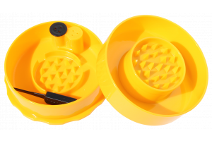 Tightvac GrinderVac podtlaková přenoska s drtičkou, 70 ml, žlutá