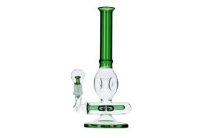 Skleněný bong Grace Glass Green Donut, 32cm