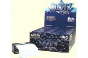 Papírky Juicy Jay's Rolls, Borůvka, 5m v balení, box 24ks