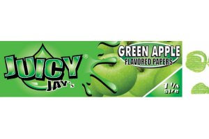 Juicy Jay's ochucené krátké papírky, Zelené jablko, 32ks/bal.