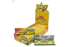 Juicy Jay´s ochucené krátké papírky, Banán, box 24ks
