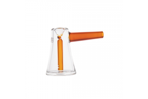 Skleněný minibong MJ Arsenal Vulkan Bubbler Amber, oranžový