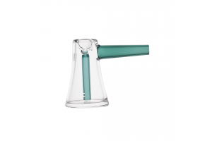 Skleněný minibong MJ Arsenal Vulkan Bubbler Reef, modro-zelený