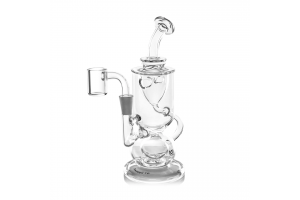 Skleněný minibong MJ Arsenal Titan Dab Rig, čirý