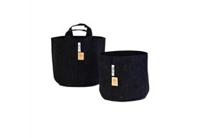 ROOT POUCH BLACK - Textilní květináč, 22l