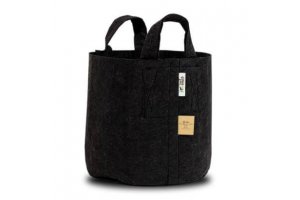 ROOT POUCH BLACK - Textilní květináč, 30l