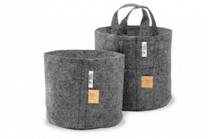 ROOT POUCH GREY - Textilní květináč, 22l