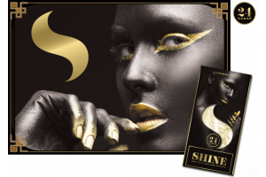 Shine 24K One Sheet King Size, 1 King size zlatý papírek + 1ks filtr Rolls 69
