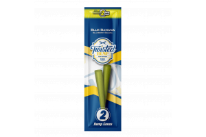 Twisted Hemp Cone, Blue Bannana, 2 ks / bal.