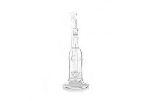 Skleněný bong Pure Glass 11" Arrow Perc Bubbler Female, 14 mm