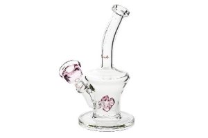 Skleněný bong Pure Glass Little Dumme 9" - Pink