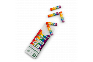 PURIZE® uhlíkové filtry - XTRA Slim Size, krabička 10 ks, duhová
