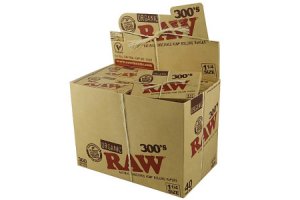 Papírky RAW 1 1/4 300ks v balení, box 40ks