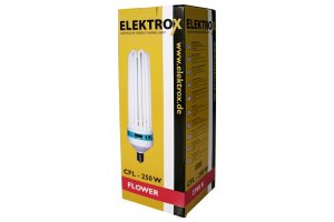 Úsporná CFL lampa ELEKTROX 250W, na květ