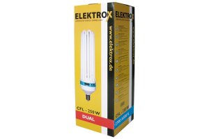 Úsporná CFL lampa ELEKTROX 250W, na růst i květ