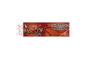 Juicy Jay's ochucené krátké papírky, Sizzling bacon, 33ks/bal.