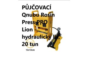 PŮJČOVACÍ Qnubu Rosin Press PRO Lion - hydraulický lis, 20 tun