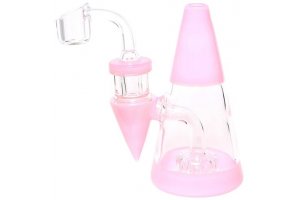 Skleněný bong Heatex Glass Minimalist Pink 5"