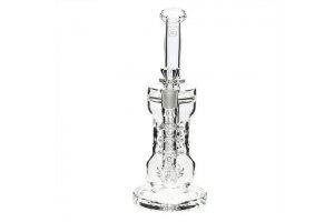 10" Bio Circ / Thorn Recycler Straight Waterpipe Gold Decal